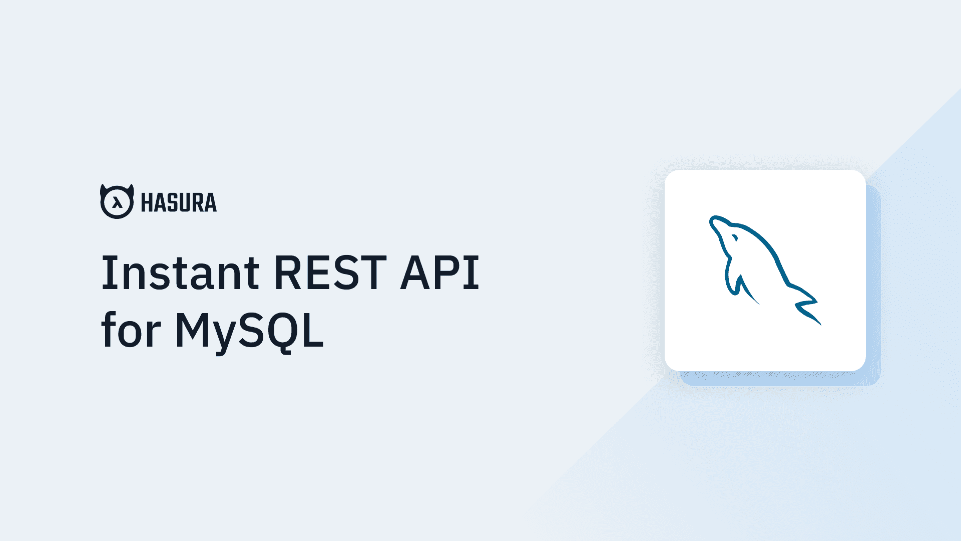 Instant Realtime REST APIs on MySQL - Hasura