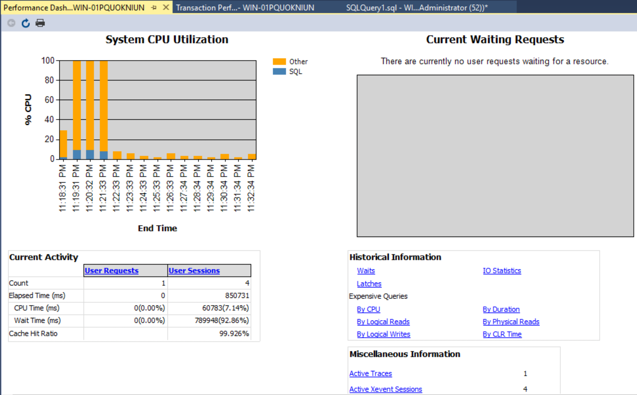 Performance server