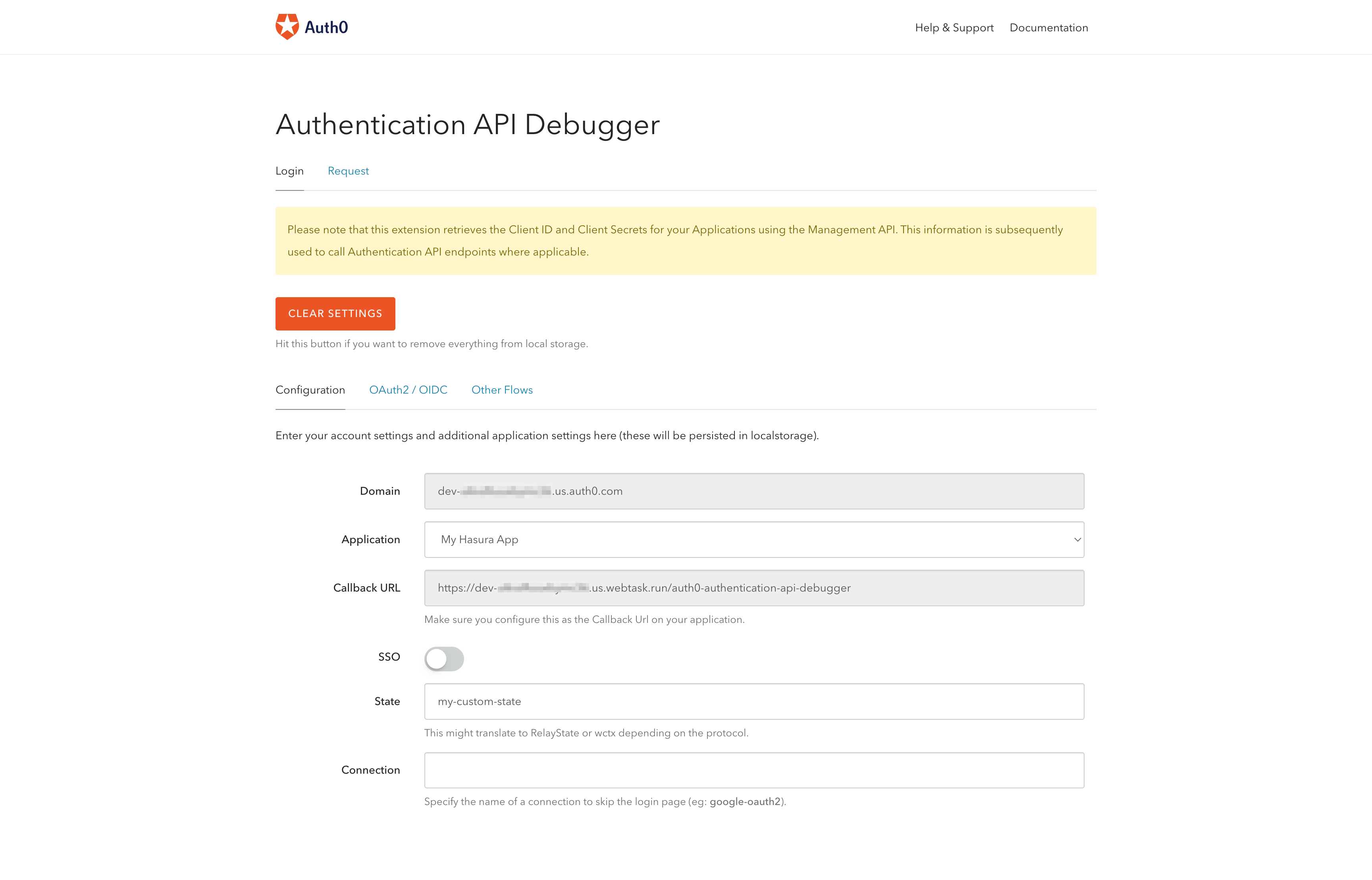 Auth0 Authentication API Debugger