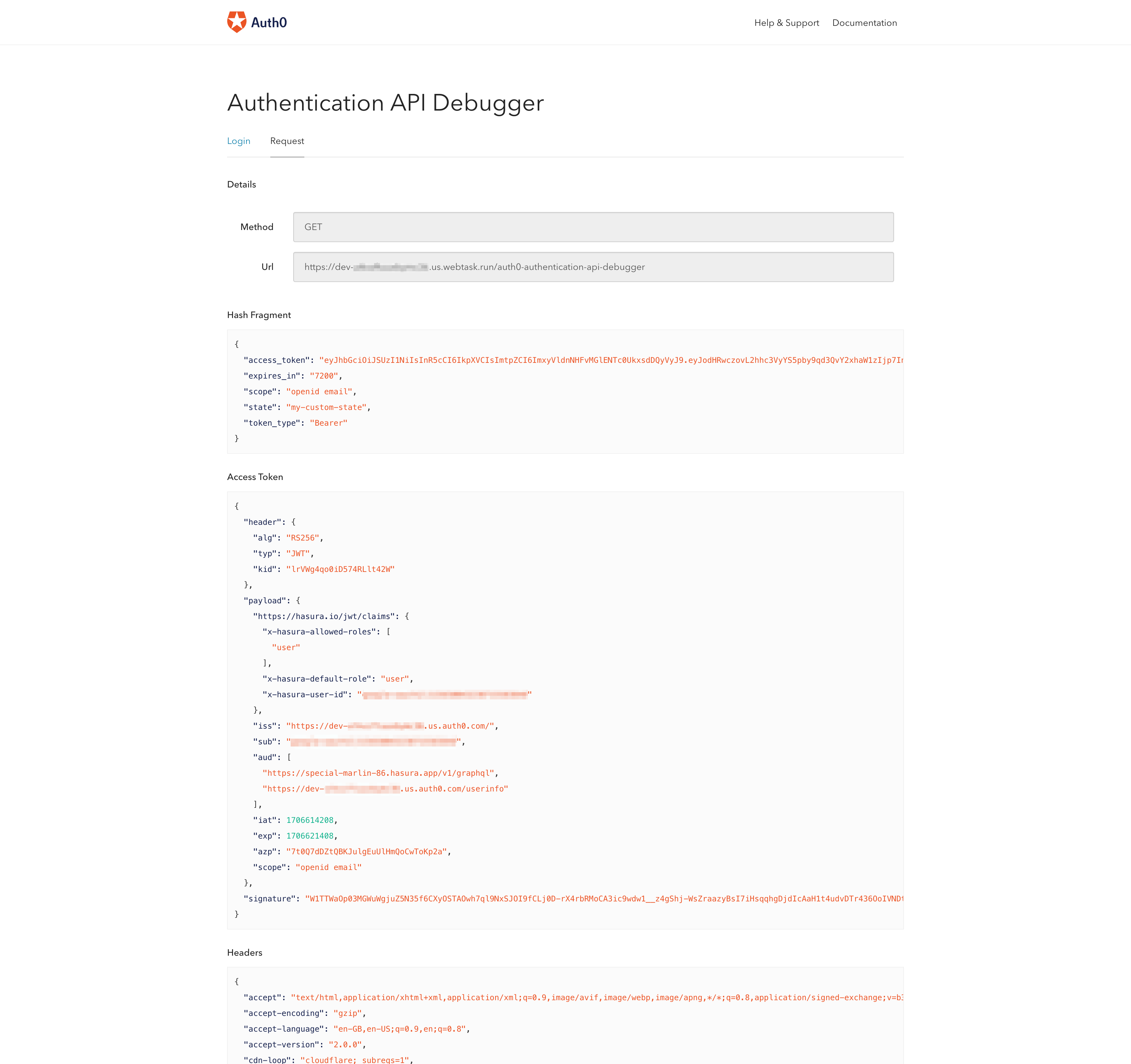 Auth0 Test OAUTH2/OIDC LOGIN